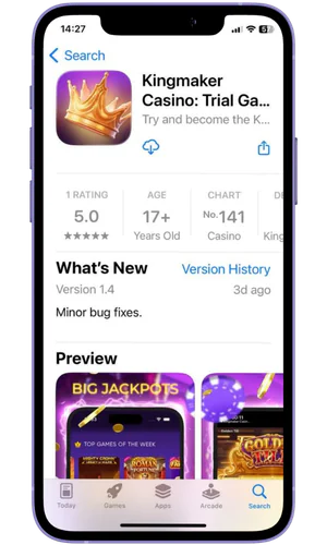 Scarica l'app Kingmaker casino